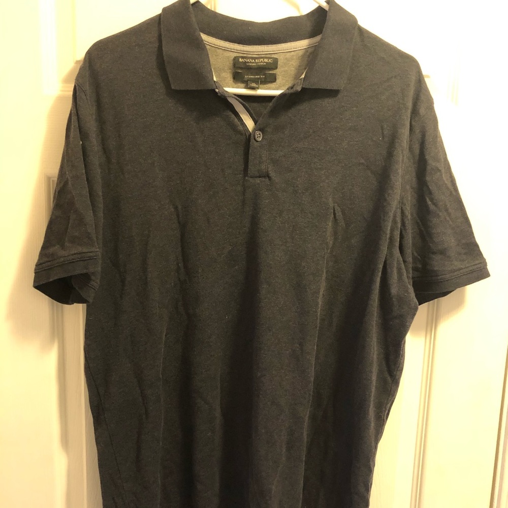Banana Republic Lux Polo Blue XL